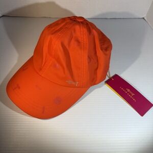 Louis Castel High End Brand Hat Dog Logo Strapback Golf Adult Orange